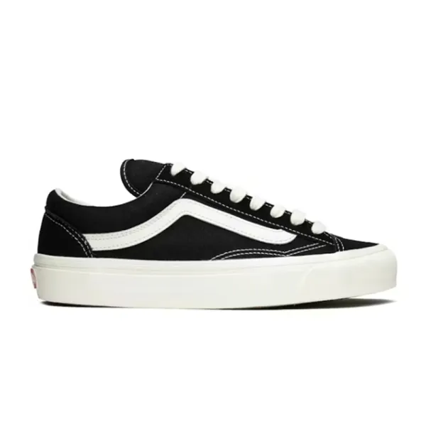 Vans Old Skool Black and White Canvas Sneakers - 1