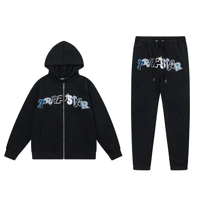 Travstar Trapstar Black Zip-Up Hoodie and Sweatpants Set - 5
