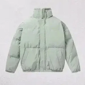 Design Puffer Jacket in Mint Green Down-Jacket - 1