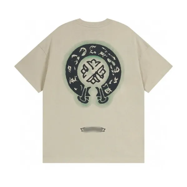Chrome Hearts Cross Floral Print White T-Shirt - 5