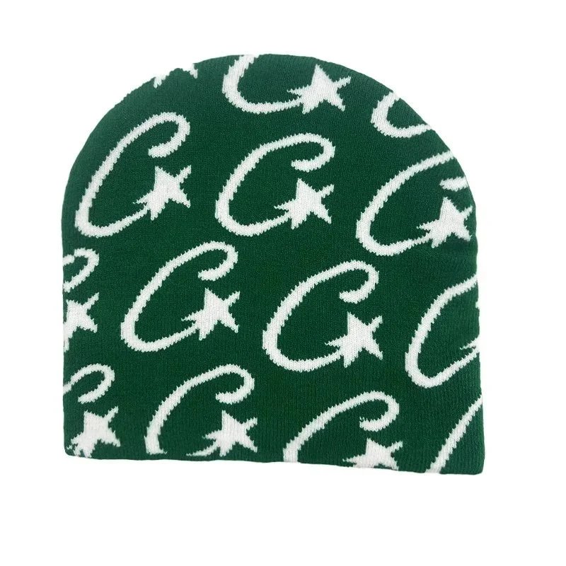 Green Star-C Logo Beanie Hat - 1