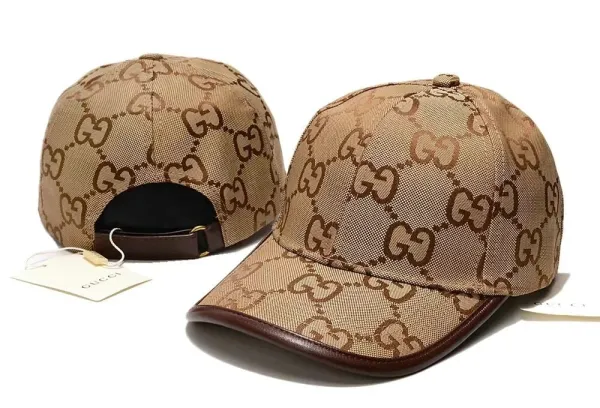 Gucci GG Monogram Baseball Cap Beige/Brown - 1