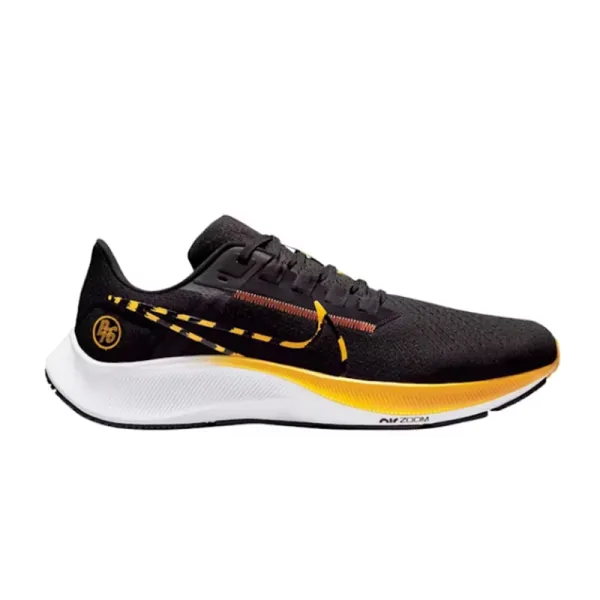 Nike Air Zoom Pegasus 38 Black Yellow Running Shoes - 2