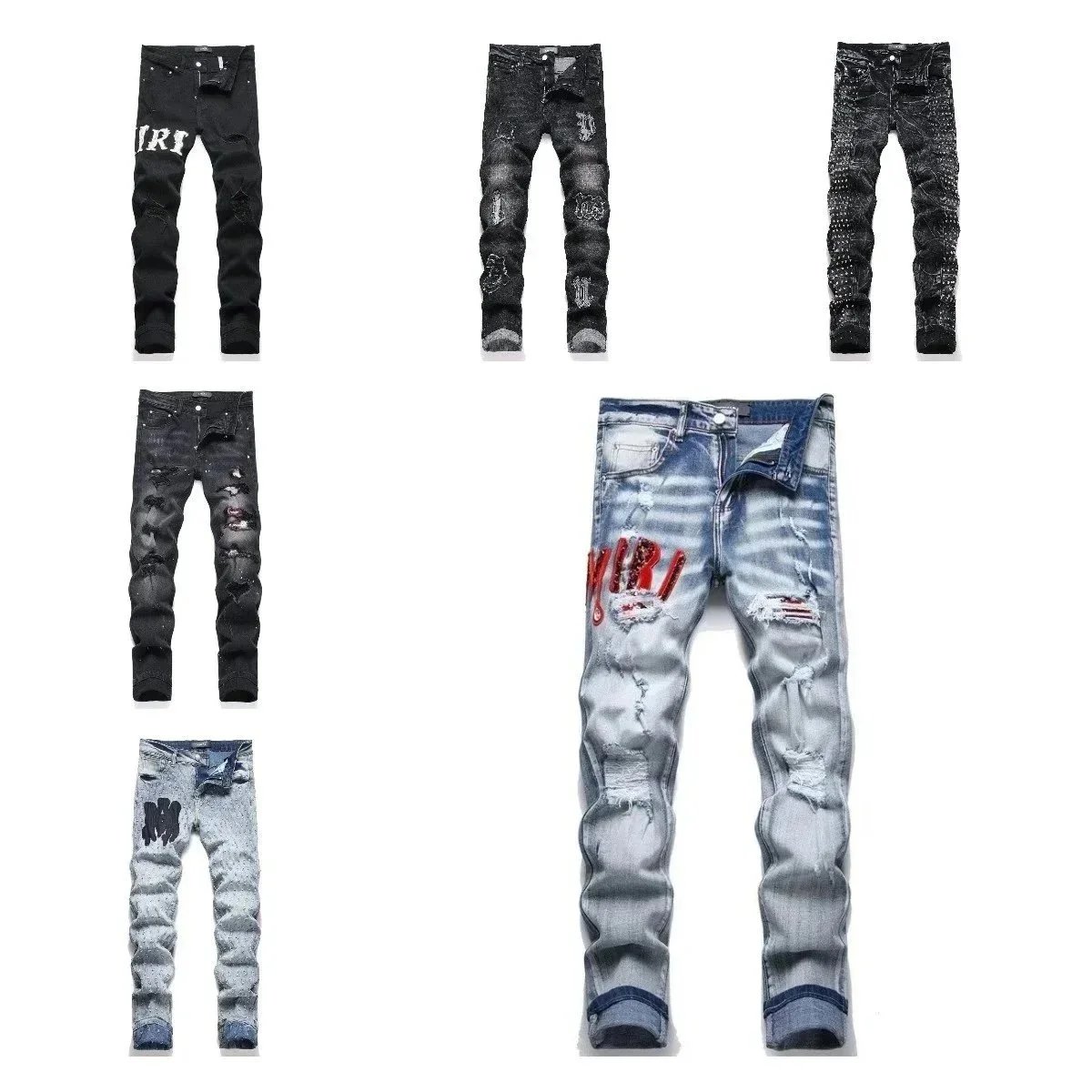 Distressed Denim Jea