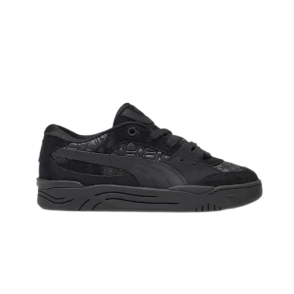 Puma R70 Black Monochrome Skateboard Sneakers - 1