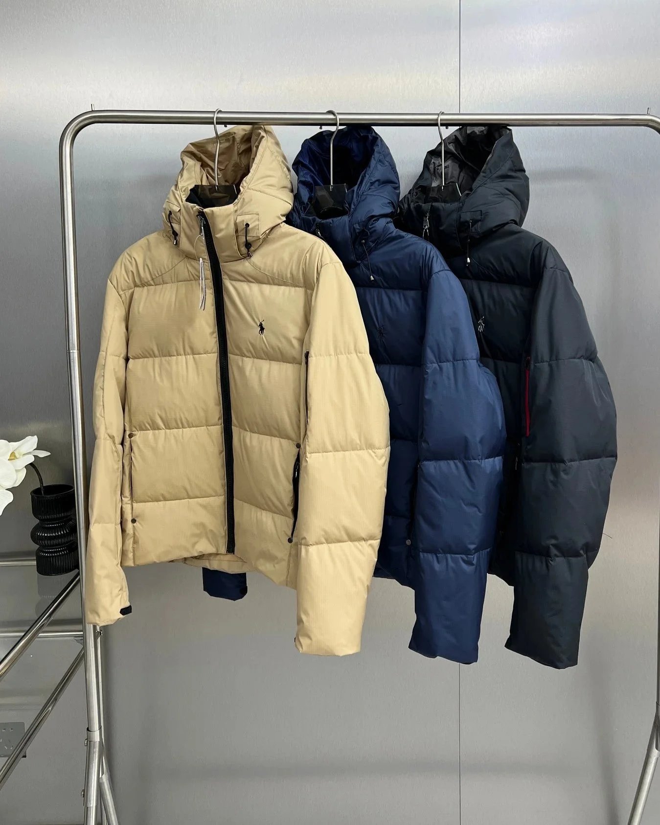 Ralph Lauren Polo USA Flag Down Jacket Navy - 3