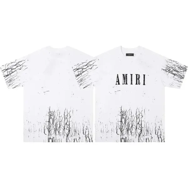 Off-White AM Graphic Print White T-Shirt - 8