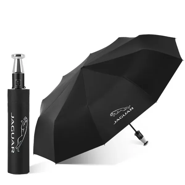 Jaguar Folding Umbrella Black - 1