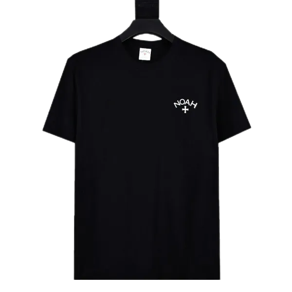 NOAH Cross Logo Black T-Shirt - 1