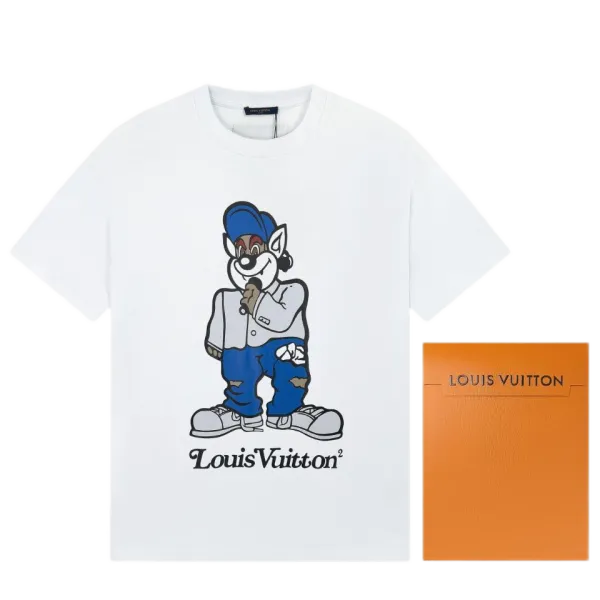 Louis Vuitton x Takashi Murakami Monogram Wolf T-Shirt White - 1
