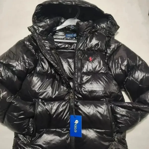 Polo Ralph Lauren Down Jacket Navy Blue Outerwear - 9