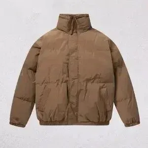 Design Puffer Jacket in Beige - 1