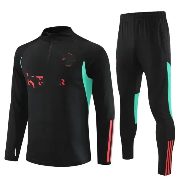Adidas Training Set Black Mint Red Tracksuit - 1