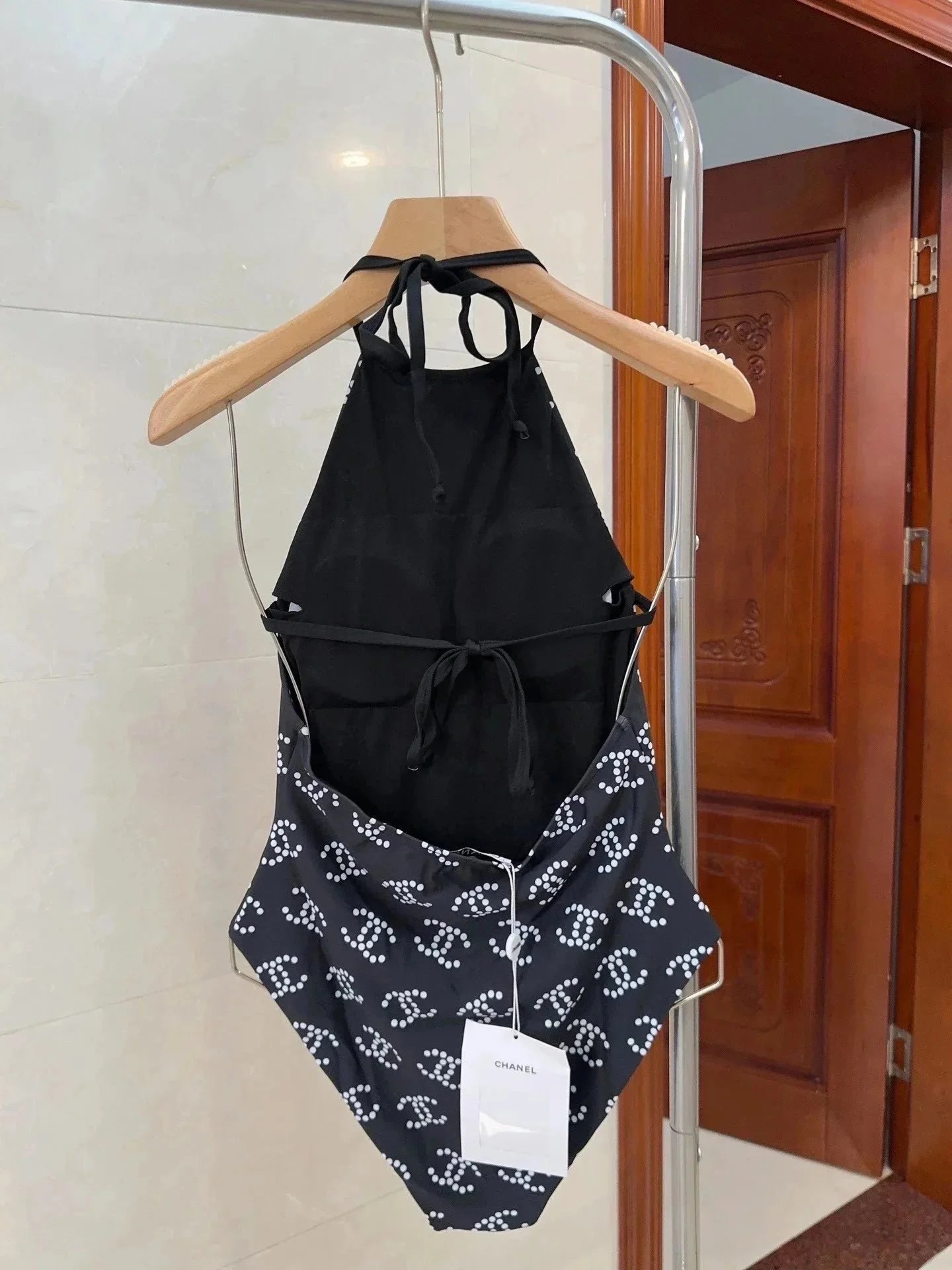 Chanel Quilted Zip-Front Bodysuit White Activewear - 4