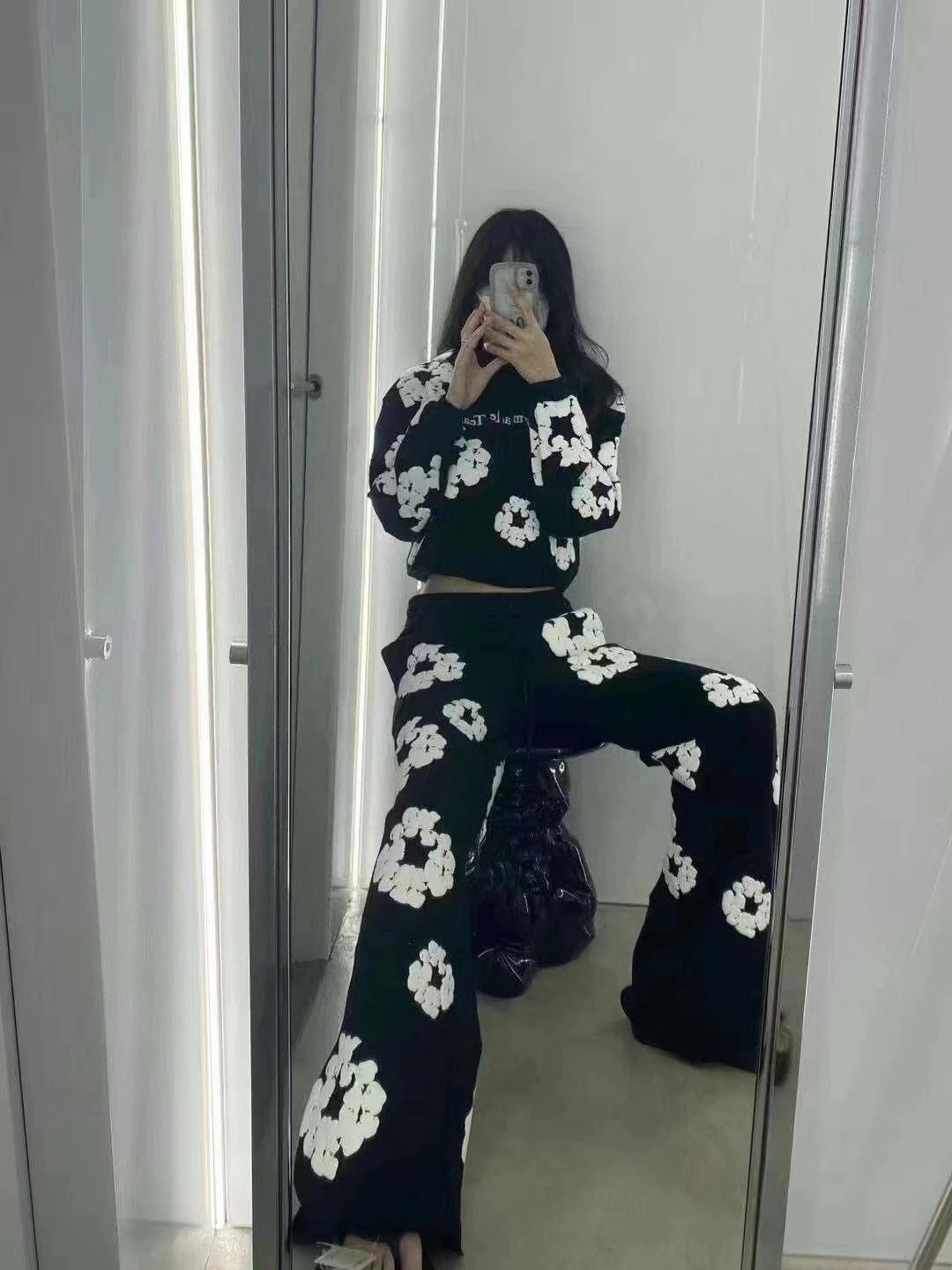 Off-White Scrunchie Print Black Sweatpants - 5