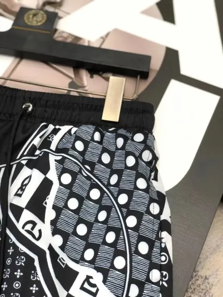 Off-White x Louis Vuitton Monogram Patchwork Shorts Navy White - 6