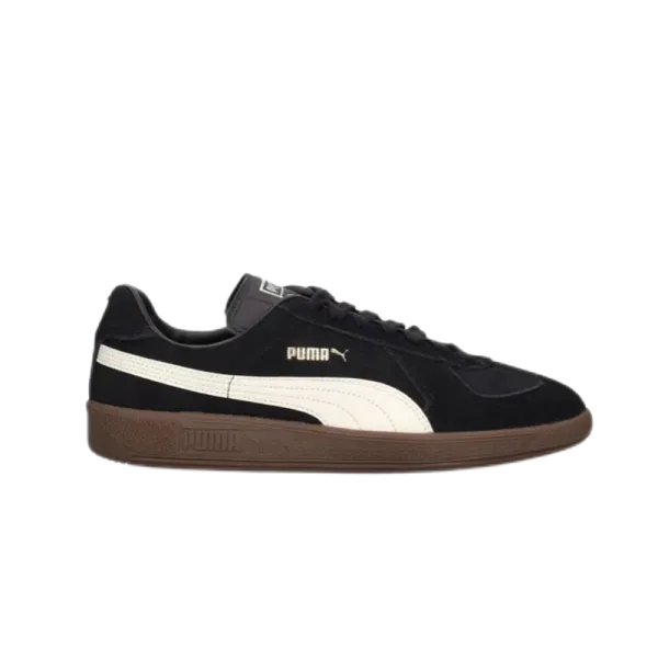 Puma Roma Black and Cream Suede Sneakers - 1