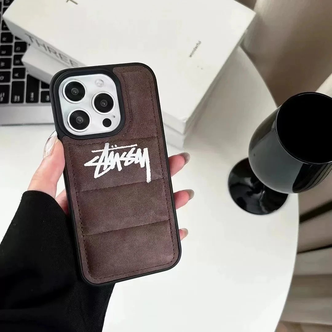 Roulibee Studio Denim Patchwork Graffiti Phone Case - 7