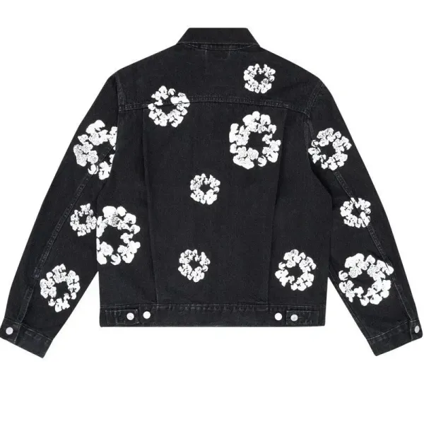 Off-White x Levi's Floral Print Denim Jacket Black - 8