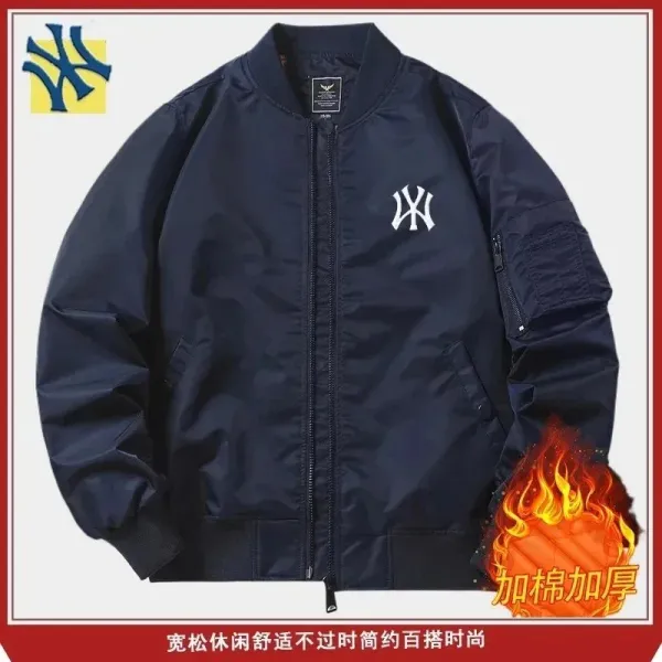 New York Yankees x Unbranded Bomber Jacket Navy Blue Outerwear - 1