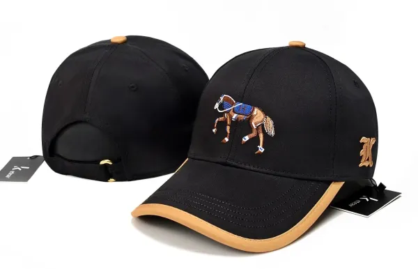 Celine Logo Embroidered Black Baseball Cap - 12