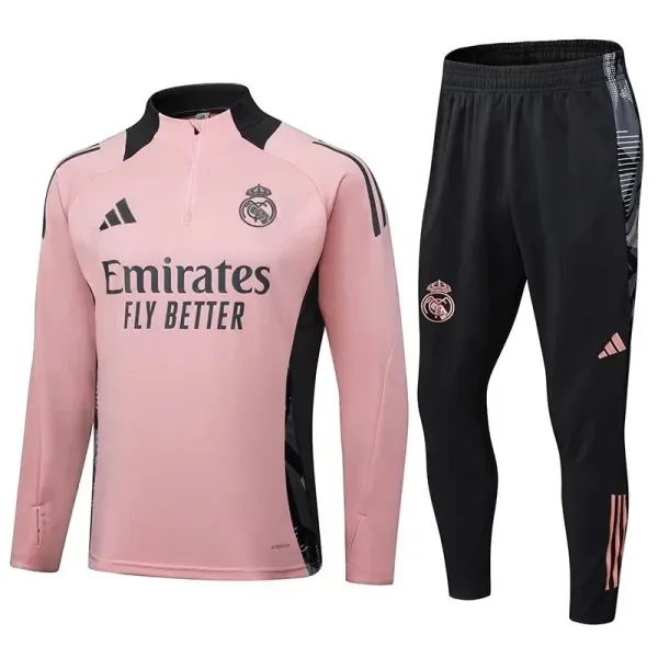 Adidas Real Madrid Training Tracksuit Pink/Black - 1