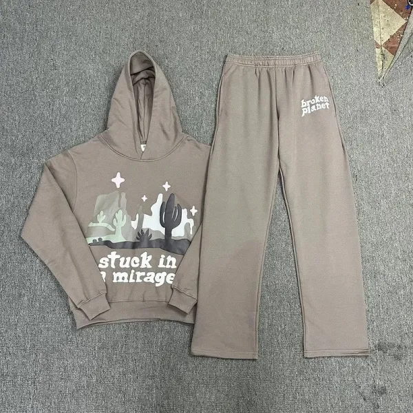 Broken Planet Astral Energy Hoodie and Sweatpants Set Black - 8