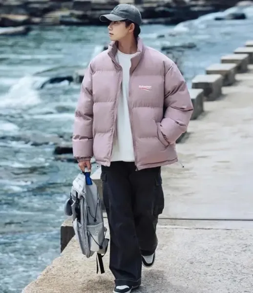 Balenciaga Puffer Jacket Navy Blue Down-Jacket - 8