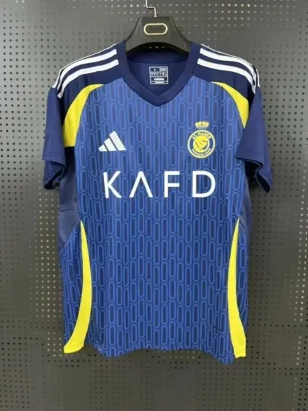 Adidas Al Nassr FC 2024-25 Third Jersey Blue Yellow - 1