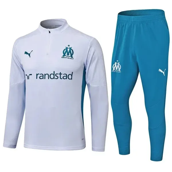 Puma Olympique de Marseille Training Set White and Blue Tracksuit - 1