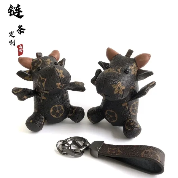 Louis Vuitton Monogram Cow Keychain Black - 3