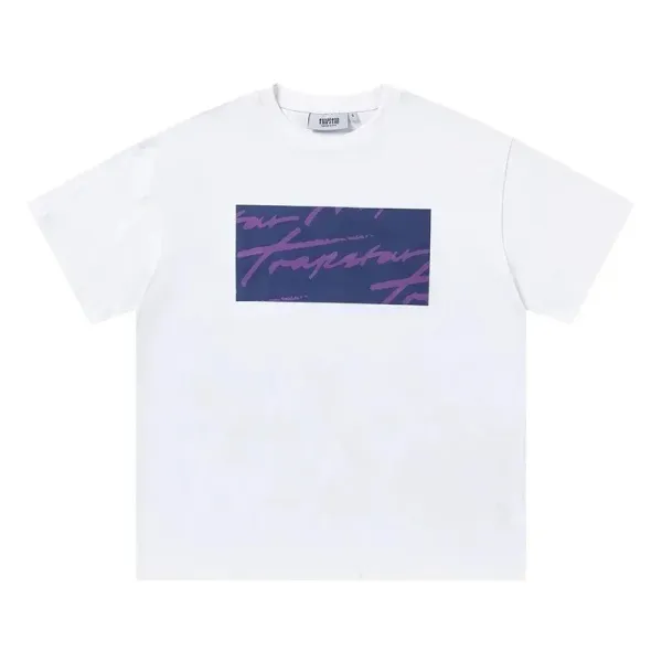 Trapstar Script Logo White T-Shirt - 1