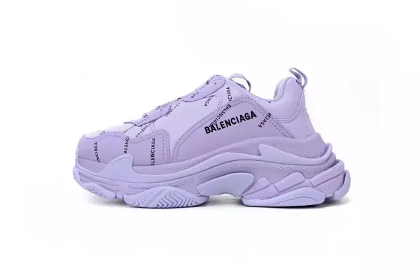 Balenciaga Triple S Lavender Chunky Sneakers - 1
