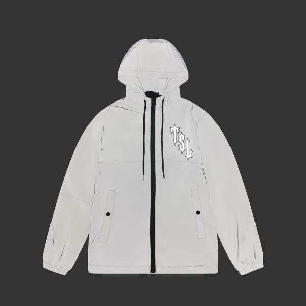 Saint Tears Reflective Hooded Windbreaker White - 4