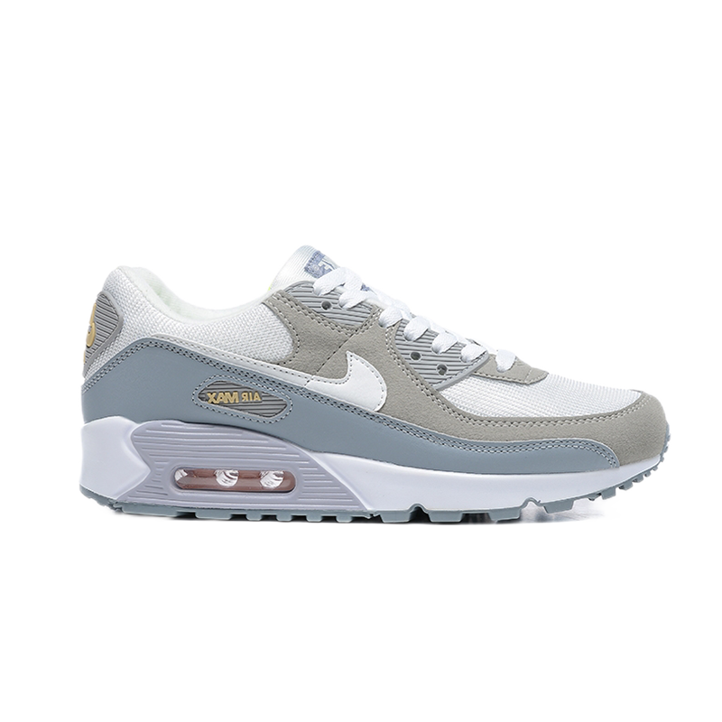 Nike Air Max 90 Metallic Silver Red Sneakers - 4