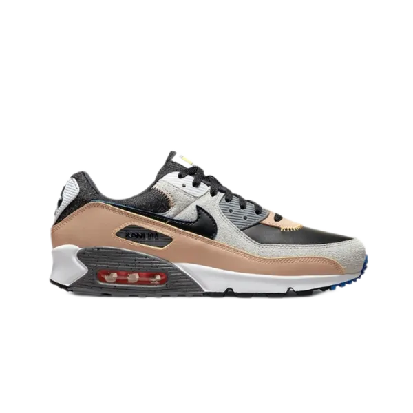 Nike Air Max 90 Beige Black Gray Sneakers - 1
