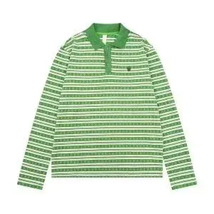 Design Striped Polo Shirt in Pink and Red - 7