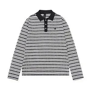 Design Striped Polo Shirt in Pink and Red - 4