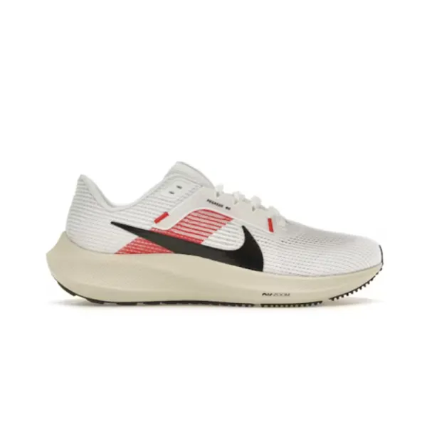 Nike Pegasus 40 White/Red/Black Running Shoes - 2