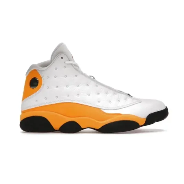 Air Jordan 13 Retro White Orange Basketball Shoes - 1