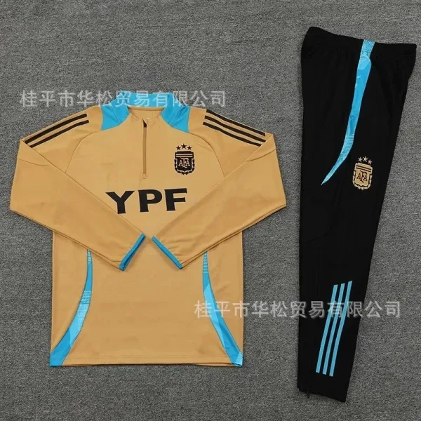 FFF Training Tracksuit Navy with White Accents - 7