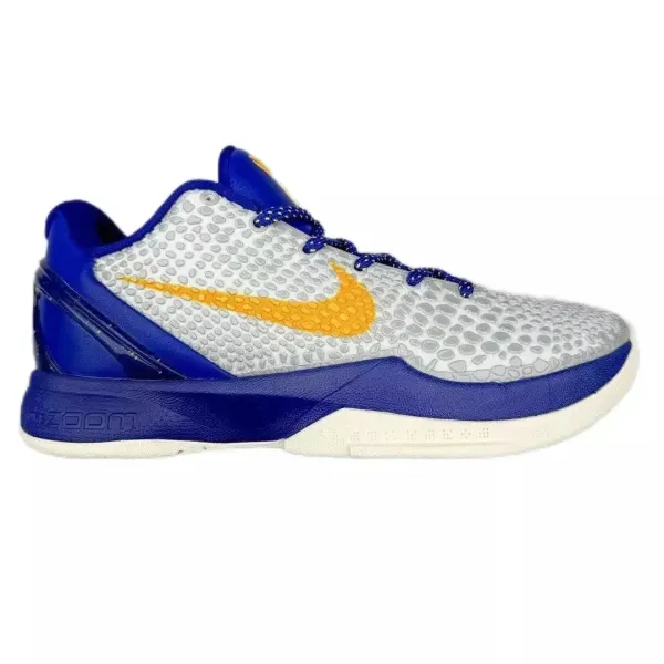 Nike Kobe 5 Protro Lakers White/Blue/Yellow Basketball Shoes - 1