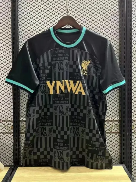 Liverpool FC x YNWA Patchwork Jersey Black - 1