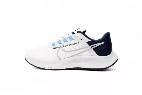 Nike Air Zoom Pegasus 40 White/Navy/Blue Running Shoes - 1