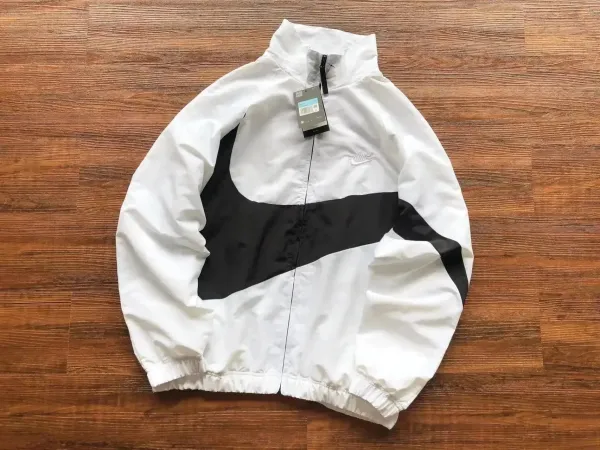 Nike Windrunner White/Black Windbreaker - 1