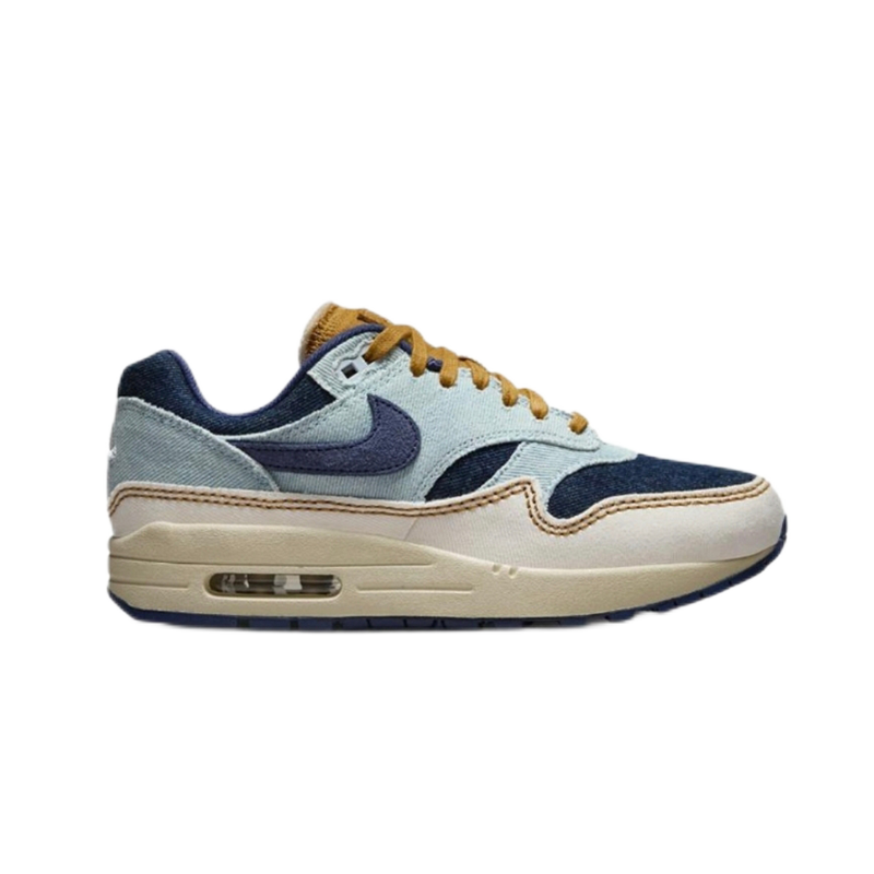 Nike Air Max 1 Denim Navy Beige Sneakers - 1