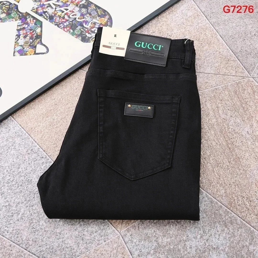 Gucci Black Slim-Fit Denim Jeans - 1