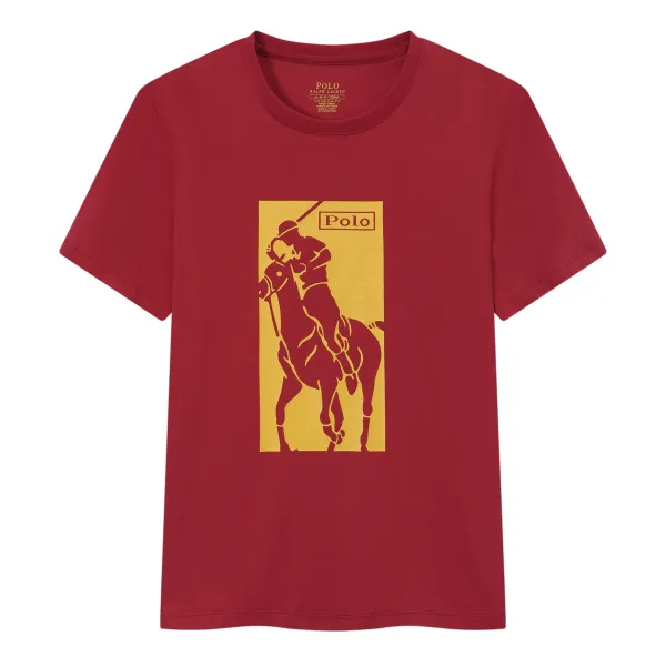 Polo Ralph Lauren Polo Player Graphic T-Shirt Burgundy - 1