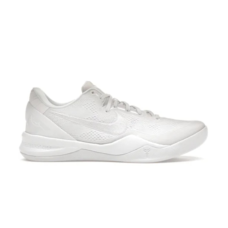 Nike Kobe 8 System White Basketball Shoes - 3
