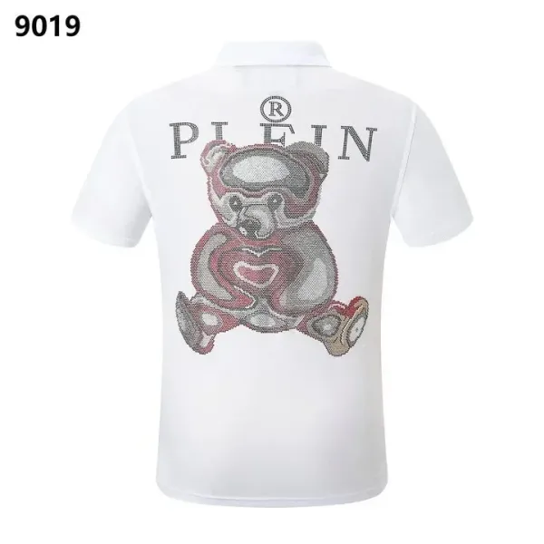 Philipp Plein Teddy Bear Embellished White Polo - 1